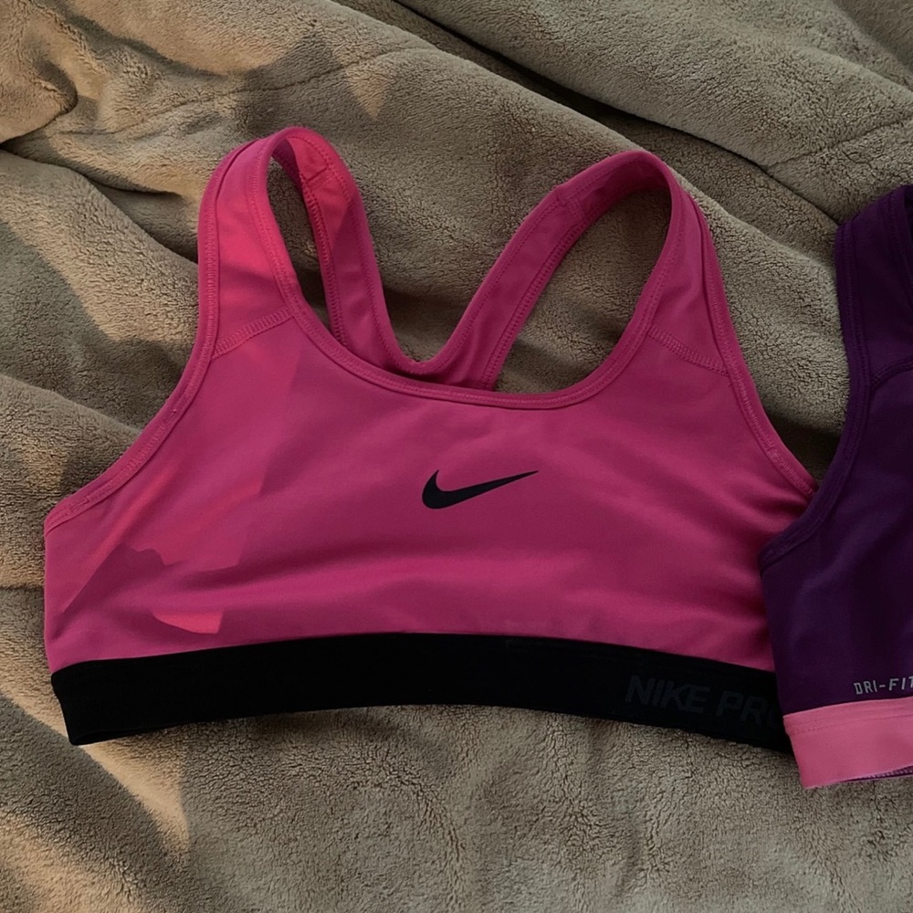TWO Nike Sports bras size small!!